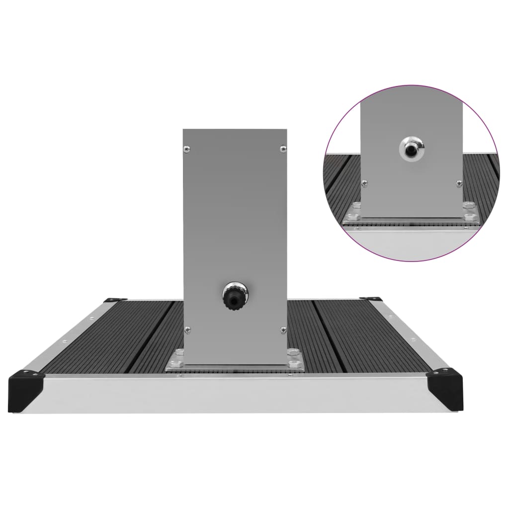 Zahradní Sprcha S Vaničkou Wpc Nerezová Ocel