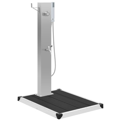 Zahradní Sprcha S Vaničkou Wpc Nerezová Ocel