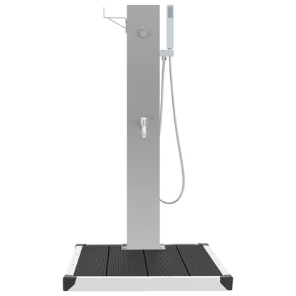 Zahradní Sprcha S Vaničkou Wpc Nerezová Ocel