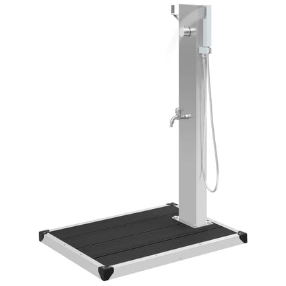 Zahradní Sprcha S Vaničkou Wpc Nerezová Ocel