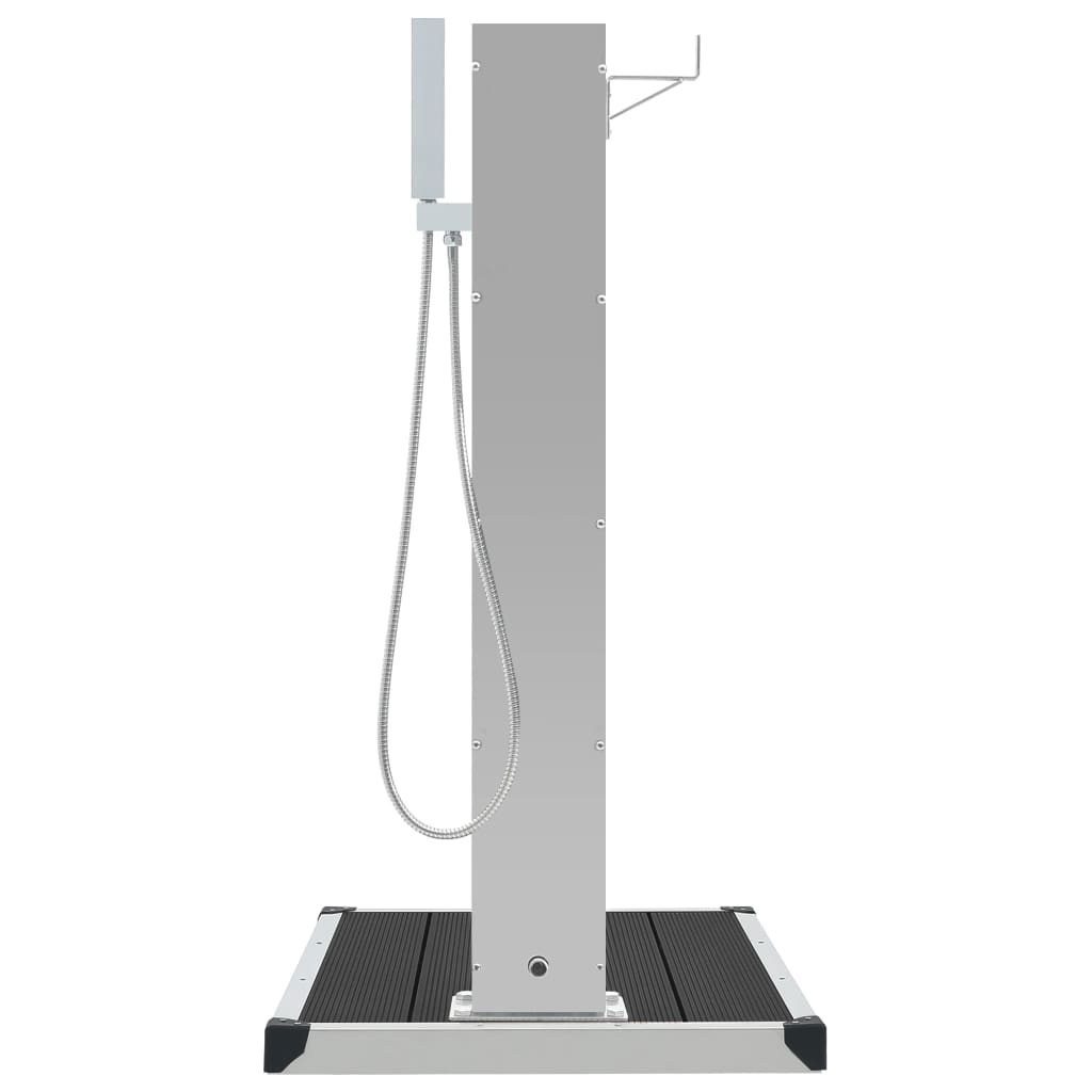 Zahradní Sprcha S Vaničkou Wpc Nerezová Ocel