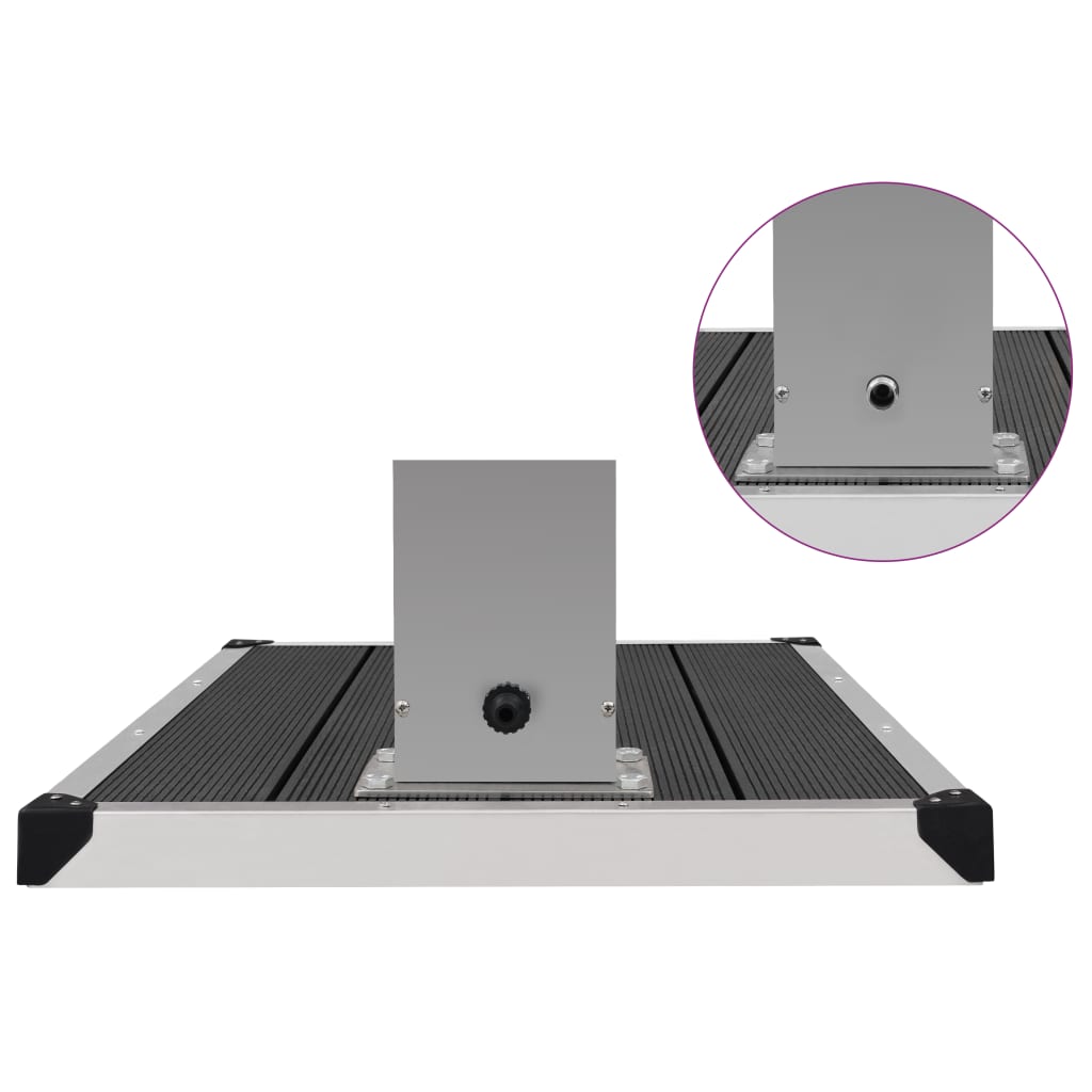 Zahradní Sprcha S Vaničkou Wpc Nerezová Ocel