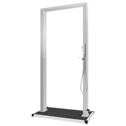 Zahradní Sprcha S Vaničkou Wpc Nerezová Ocel