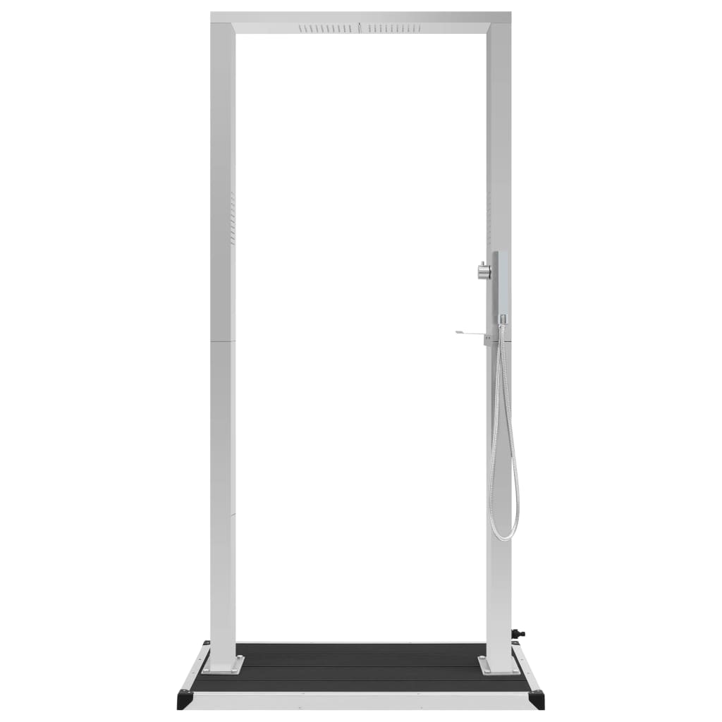 Zahradní Sprcha S Vaničkou Wpc Nerezová Ocel