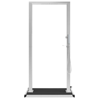 Zahradní Sprcha S Vaničkou Wpc Nerezová Ocel