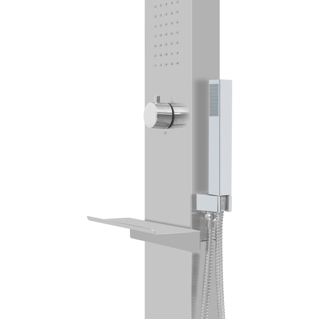 Zahradní Sprcha S Vaničkou Wpc Nerezová Ocel