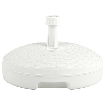 Stojan Na Slunečník Plněný Vodou/Pískem 20 L Bílý Plast Ratan