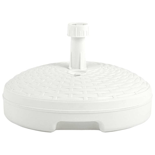 Stojan Na Slunečník Plněný Vodou/Pískem 20 L Bílý Plast Ratan