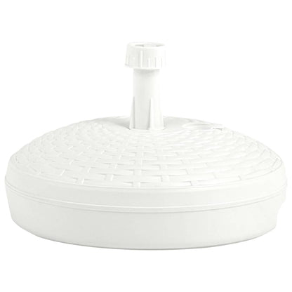 Stojan Na Slunečník Plněný Vodou/Pískem 20 L Bílý Plast Ratan
