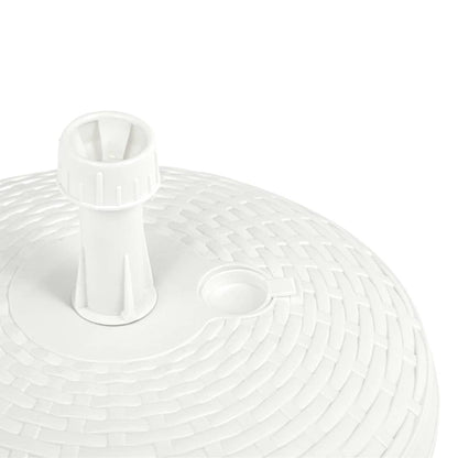 Stojan Na Slunečník Plněný Vodou/Pískem 20 L Bílý Plast Ratan