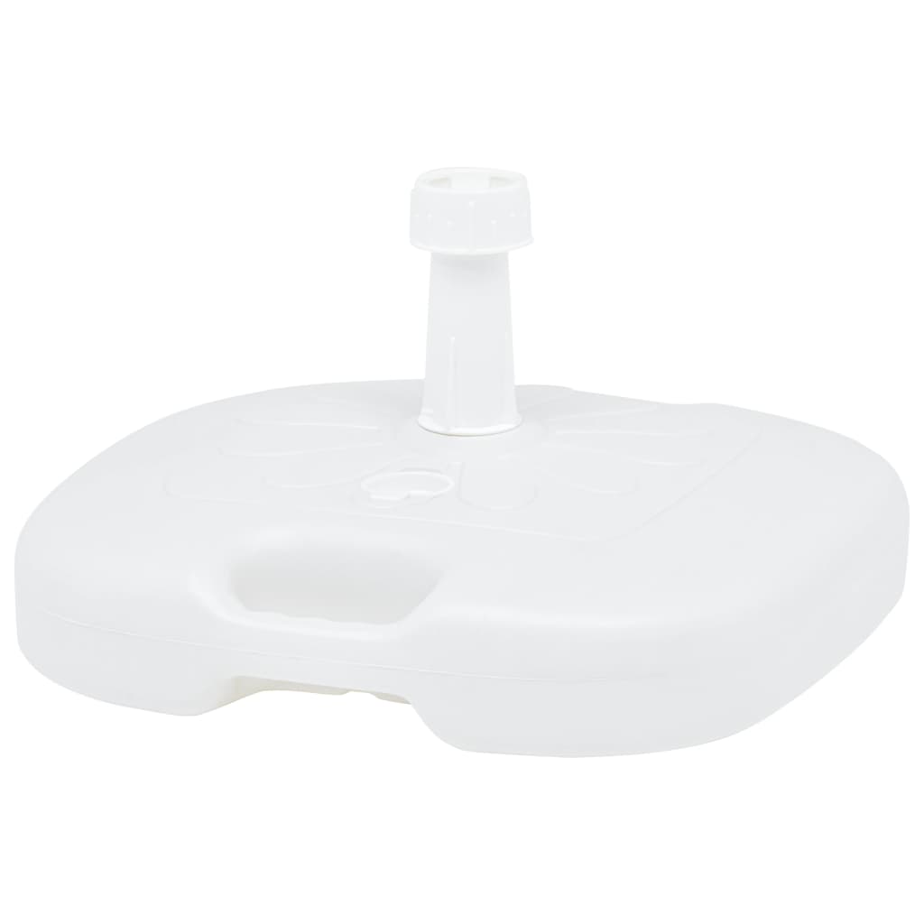 Stojan Na Slunečník Plněný Vodou/Pískem 16 L Bílý Plast