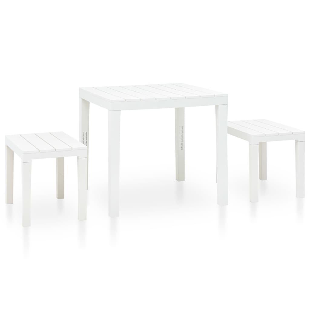 Zahradní Stůl Se 2 Lavicemi Plast Antracitový