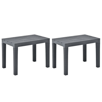 Zahradní Lavice 2 Ks Antracitové Plast