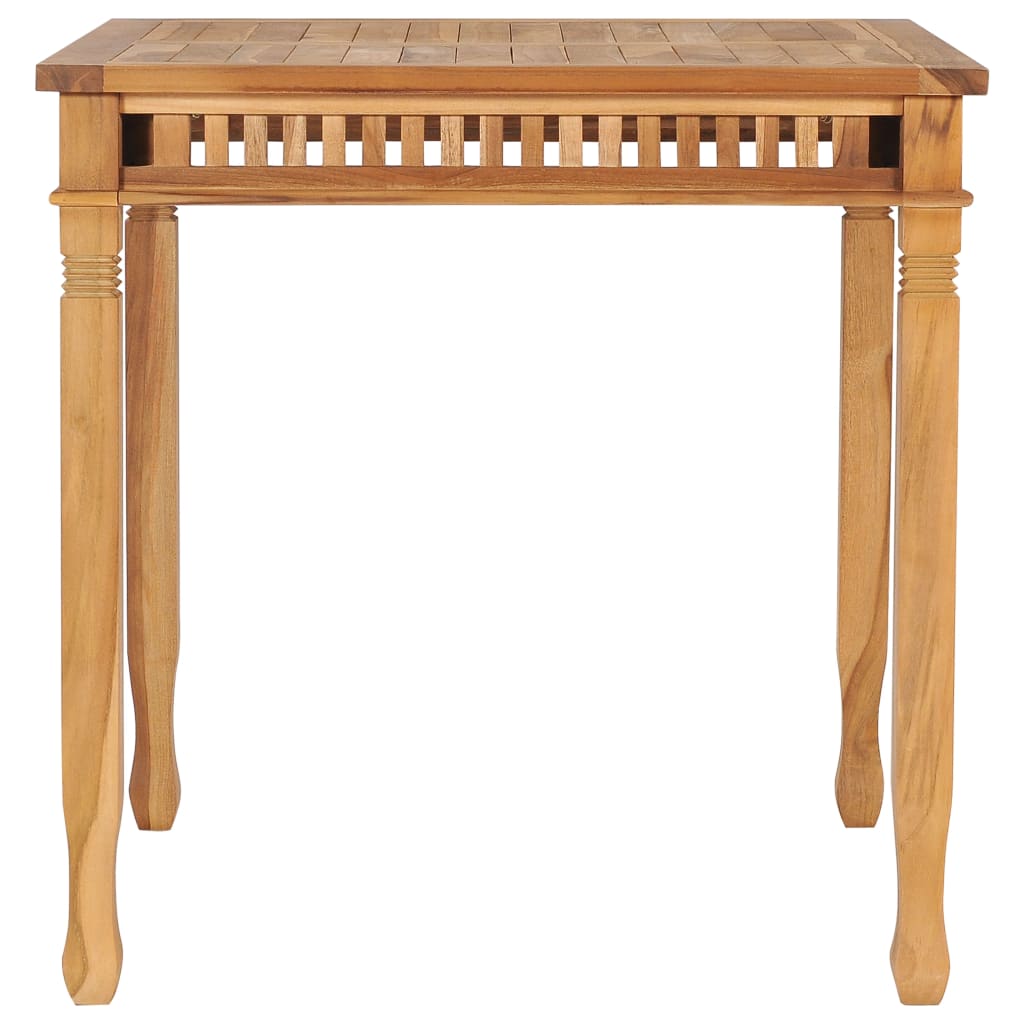Zahradní Jídelní Stůl 80 X 80 X 80 Cm Masivní Teakové Dřevo
