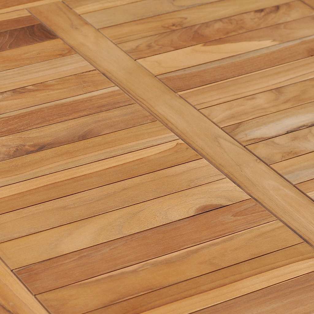 Zahradní Jídelní Stůl 80 X 80 X 80 Cm Masivní Teakové Dřevo