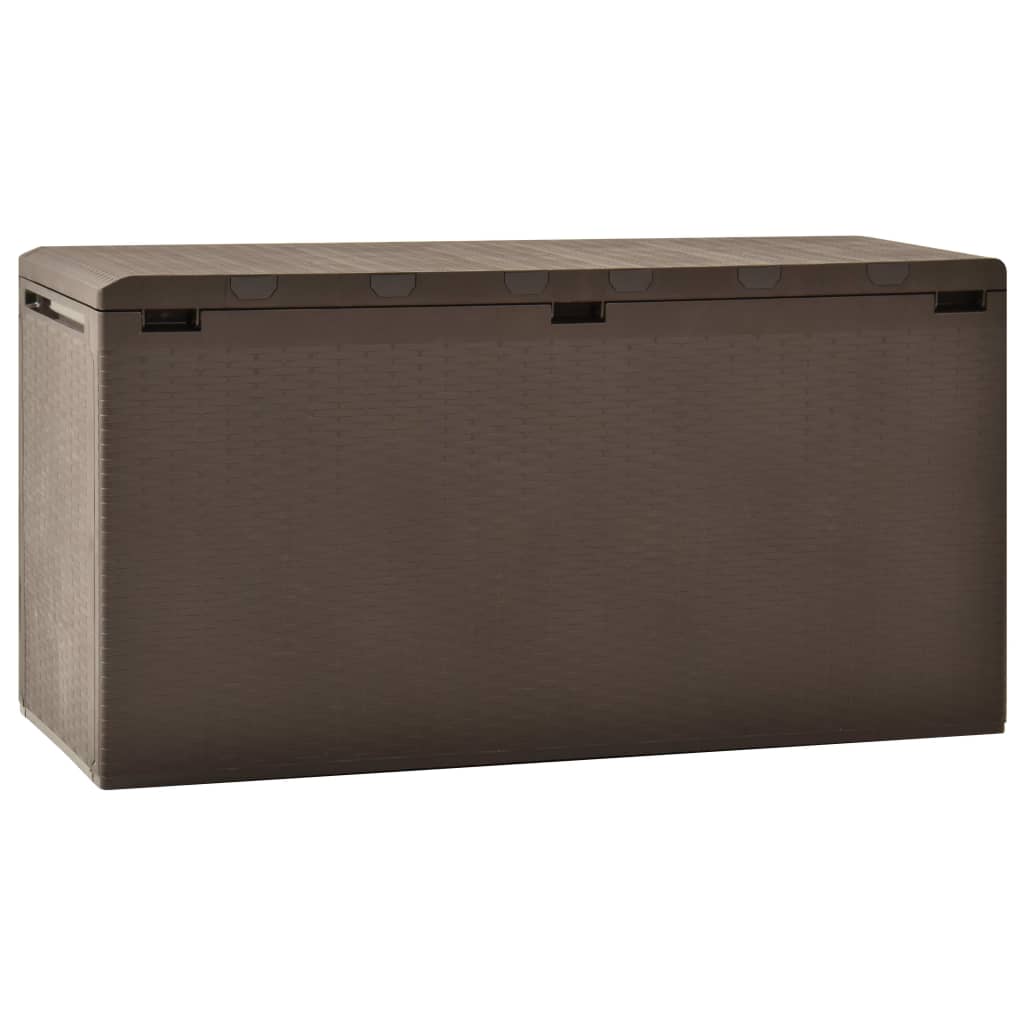 Zahradní Úložný Box Hnědý 114 X 47 X 60 Cm