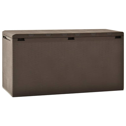 Zahradní Úložný Box Hnědý 114 X 47 X 60 Cm