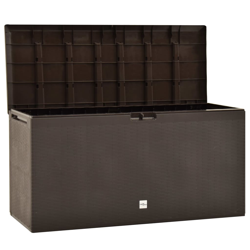 Zahradní Úložný Box Hnědý 114 X 47 X 60 Cm