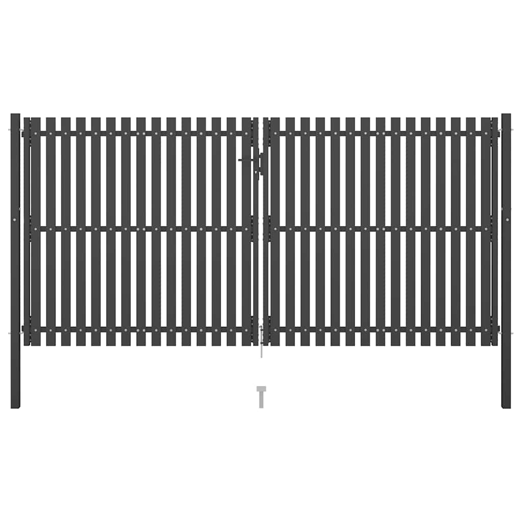 Zahradní Plotová Branka Ocelová Antracitová
