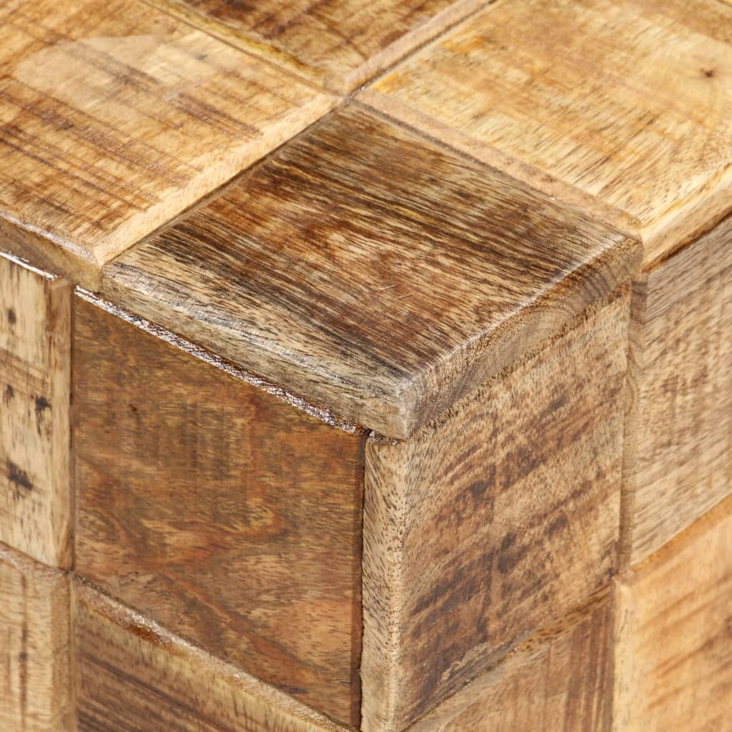 Konferenční Stolky 2 Ks Špalíky Hrubý Masivní Mangovník