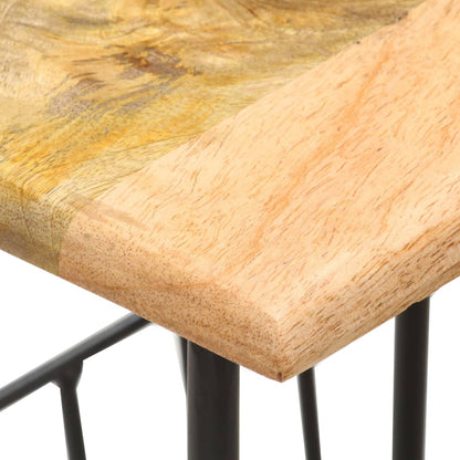 Stojan Na Časopisy 40 X 30 X 50 Cm Masivní Mangovník A Ocel