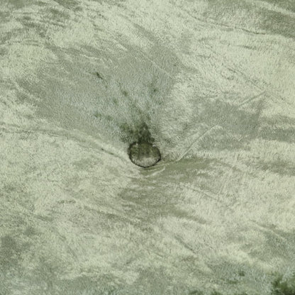 Kulatý Taburet Samet 40 X 20 Cm Zelený