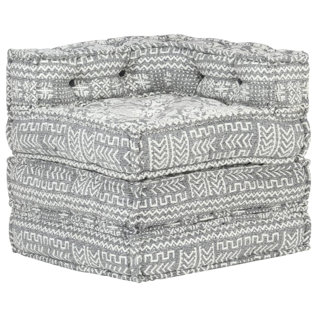 2Místný Modulární Pouf Textil