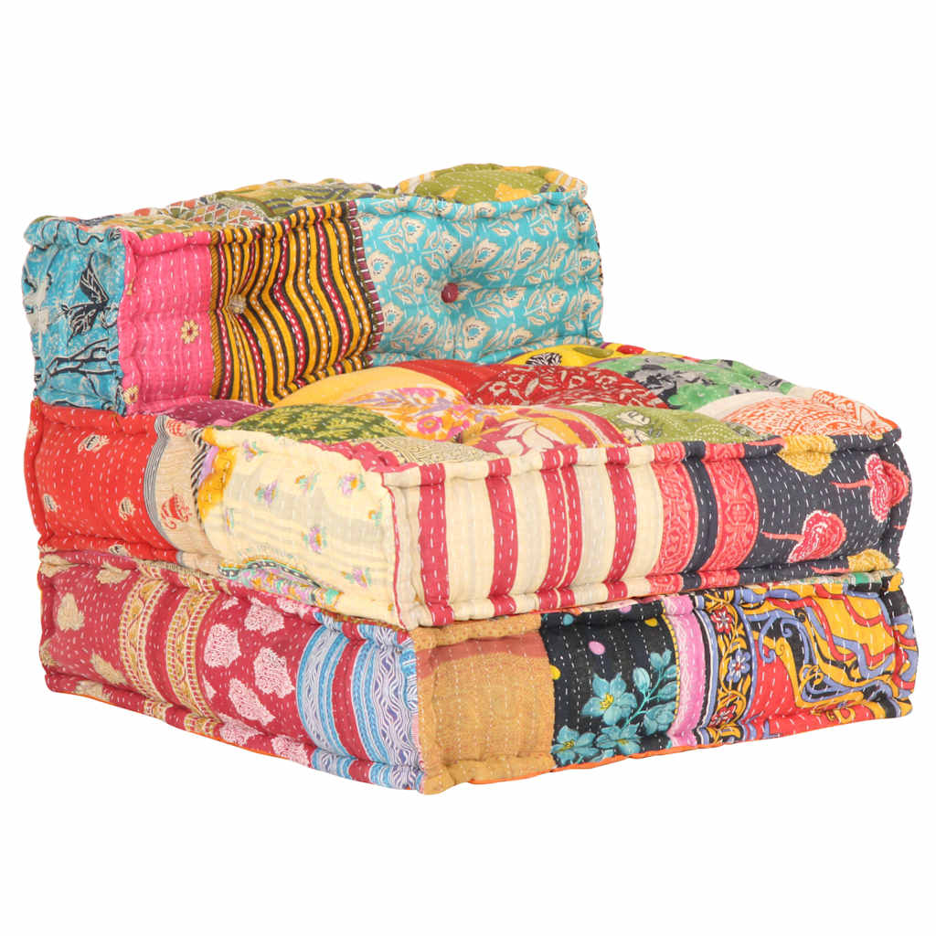 2Místný Modulární Pouf Textil