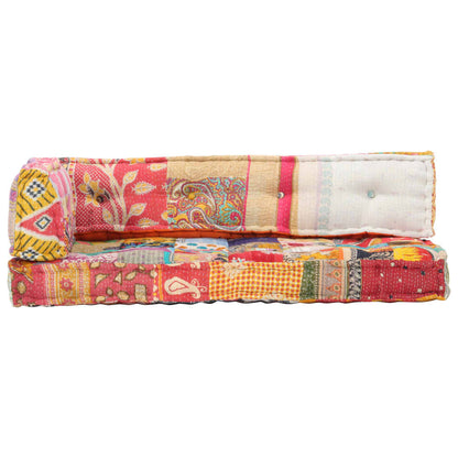Poduška Na Pohovku Z Palet Vícebarevná Textil Patchwork