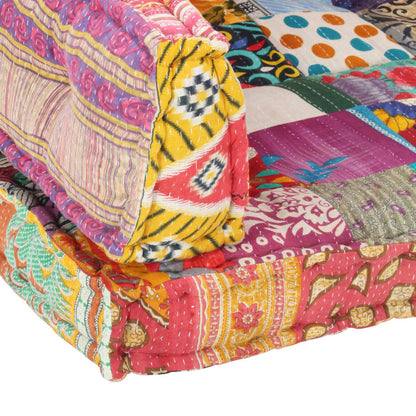 Poduška Na Pohovku Z Palet Vícebarevná Textil Patchwork