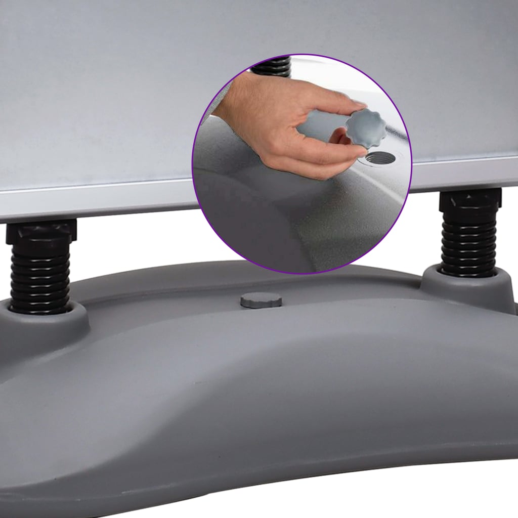 Stojan Na Plakát A1 Vodou Plněná Základna Šedý Hliník Slitina