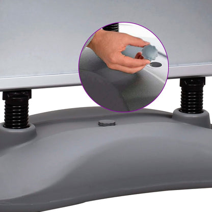 Stojan Na Plakát A1 Vodou Plněná Základna Šedý Hliník Slitina