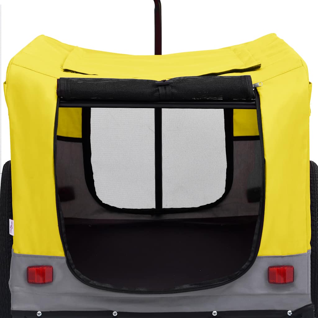 Vozík Pro Psa Za Kolo A Na Běhání 2 V 1 Žlutý A Šedý