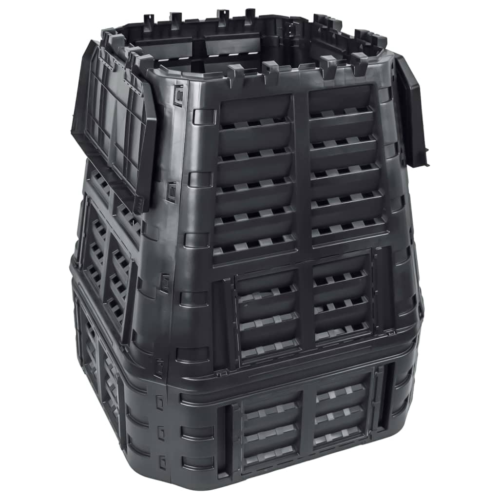 Zahradní Kompostér Černý 93,3 X 93,3 X 113 Cm