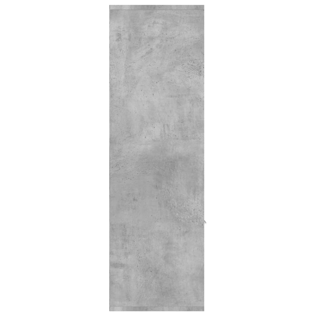 Knihovna Betonově Šedá 98 X 30 X 98 Cm Dřevotříska