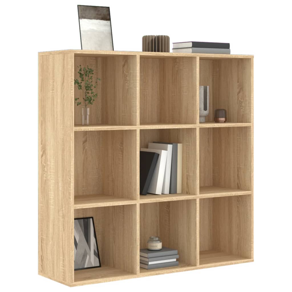 Knihovna Dub Sonoma 98 X 29 X 97,5 Cm Kompozitní Dřevo