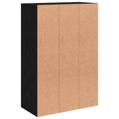 Úložná Skříňka Černá 60 X 29,5 X 90 Cm Kompozitní Dřevo