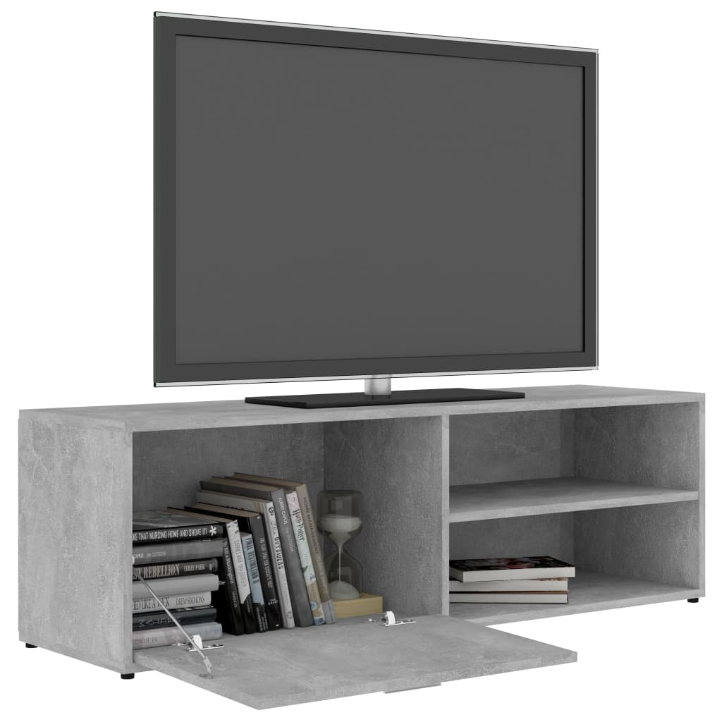 Tv Stolek Betonově Šedý 120 X 34 X 37 Cm Kompozitní Dřevo