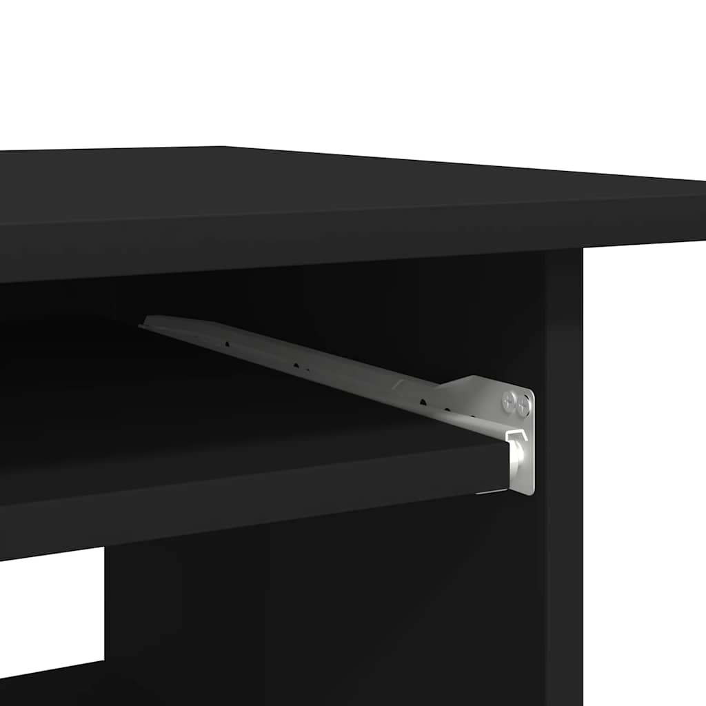 Psací Stůl Černý 80 X 45 X 74 Cm Kompozitní Dřevo