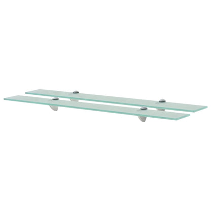Plovoucí Police 2 Ks Sklo 8 Mm Transparentní