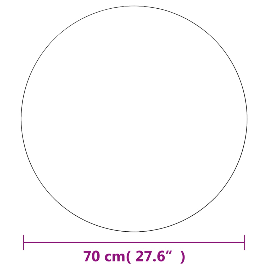 Nástěnná Zrcadla 2 Ks 70 Cm Kulatá Sklo
