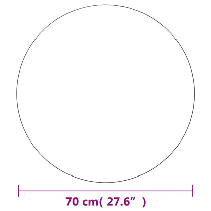 Nástěnná Zrcadla 2 Ks 70 Cm Kulatá Sklo