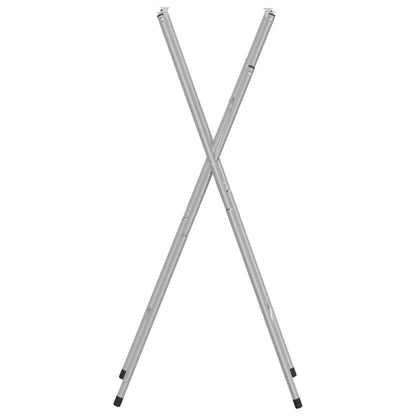 Skládací Nohy K Barovému Stolu Stříbrné 45X53X108 Cm Ocel