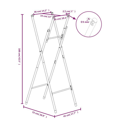 Skládací Nohy K Barovému Stolu Stříbrné 45X53X108 Cm Ocel