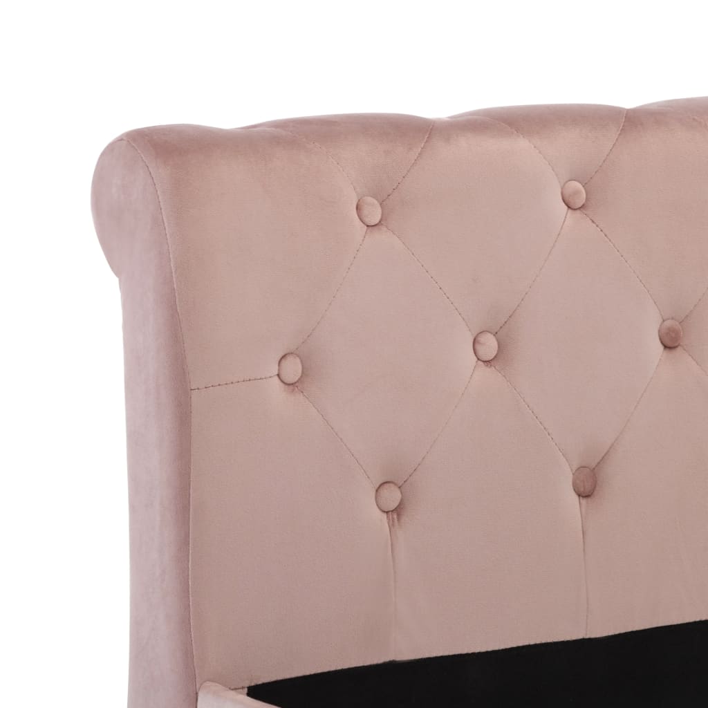 Rám Postele Růžový Samet 180 X 200 Cm
