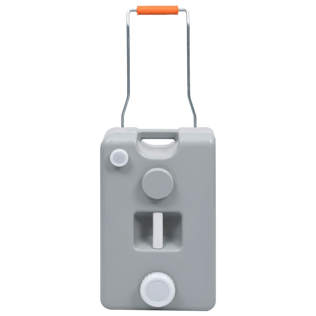 Nádrž Na Vodu Na Kolečkách Na Kempování 25 L Šedá