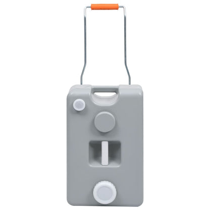 Nádrž Na Vodu Na Kolečkách Na Kempování 25 L Šedá