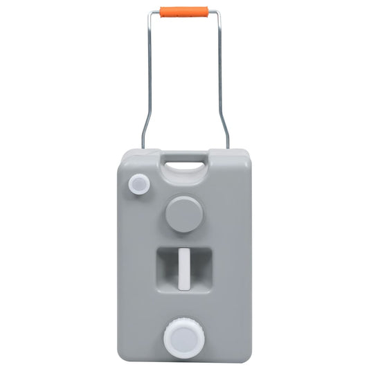 Nádrž Na Vodu Na Kolečkách Na Kempování 25 L Šedá