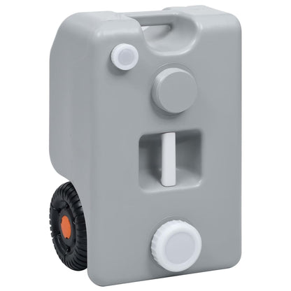 Nádrž Na Vodu Na Kolečkách Na Kempování 25 L Šedá