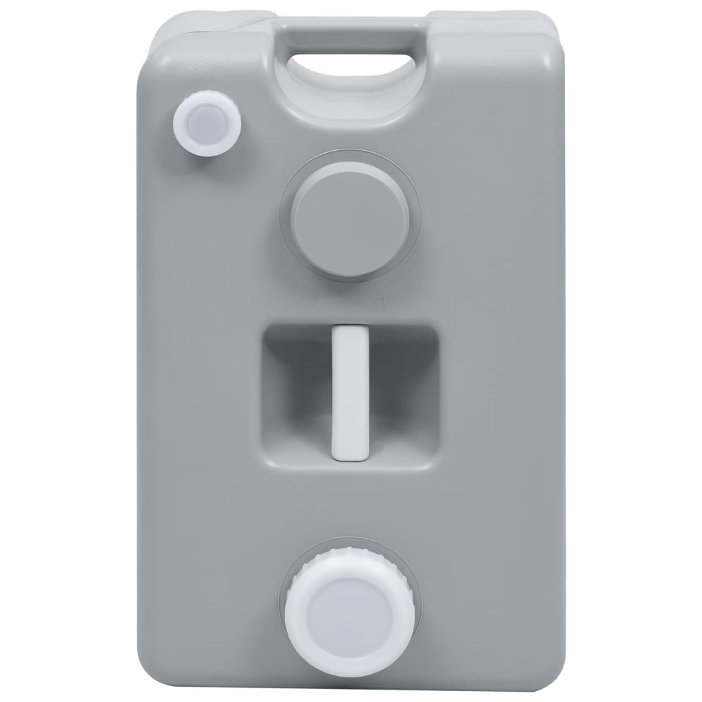 Nádrž Na Vodu Na Kolečkách Na Kempování 25 L Šedá